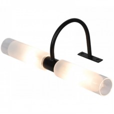 Φωτιστικό Μπάνιου 32cm με 2 ντουί G9 για τοποθέτηση πάνω σε έπιπλο σε Μαύρο 1049